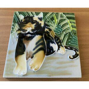 Bengal Tiger Ceramic Decorative Wall Art Tile 4x4 New